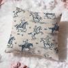 Horse Cushion Cover Premium Comfort Reversible Pillow Cove Two in One Design for Any Room  Car Interior