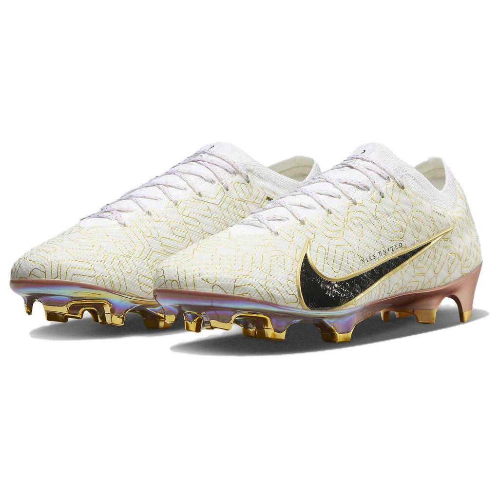 Nike Zoom Mercurial Vapor 15 Elite FG United Golden Pack Men Sneakers White Metallic-Gold Black HJ0708-100