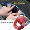 Automotive Rims Trim Wheel Rims Protectors 8M Wheel Edge Accent Molding Trim Roll for Daily Driving Styling