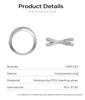 925 Sterling Silver X Cross Ring VVS D 1.5mm moissanite Ring Fine jewelry rings for Engagement Wedding