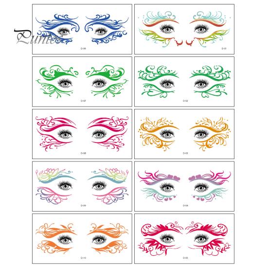 

10 шт. наклейки для татуировки на лицо на Хэллоуин, летучая мышь, паук, шрам, временная наклейка для косплея, глаз, художественная наклейка для детей, реалистичные принадлежности для вечеринки на Хэллоуин B