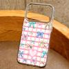 Cute Cartoon Bowknots Print Case For iPhone 17 Pro Max iPhone 16 15 14 13 Pro Max 11 17e 16e Plating Lens Frame Clear Soft Silicone Back Cover
