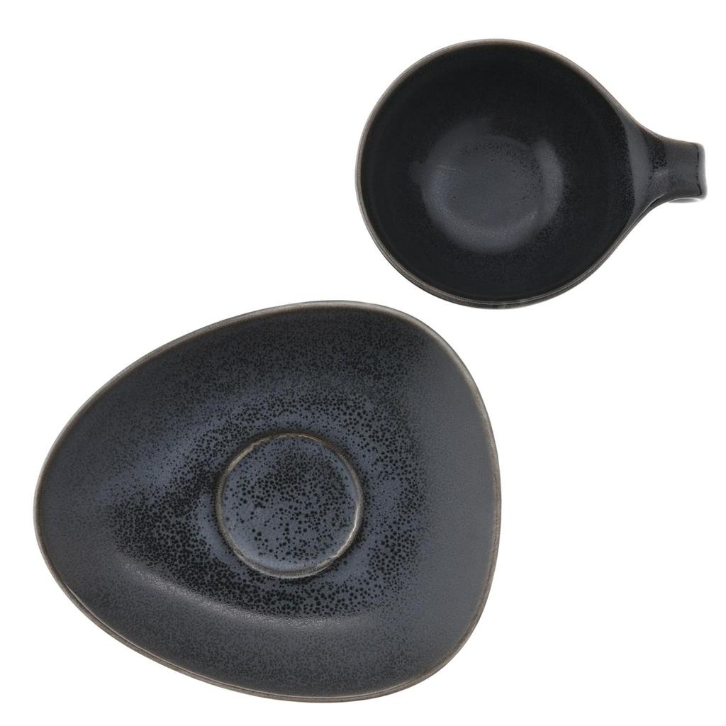 Captivating Espresso Cup with Saucer, Time , DUKA
