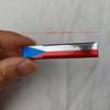 2 Czech Flag Style Car Badges, Car Seat Handle Badge Stickers, Suitable for All Car Decoration Accessories - Car Stickers