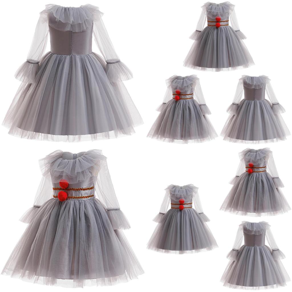 Kinder Halloween It Kostüm Kleid Mit Tüllstoff Für Kinder Party Spiel Und Cosplay