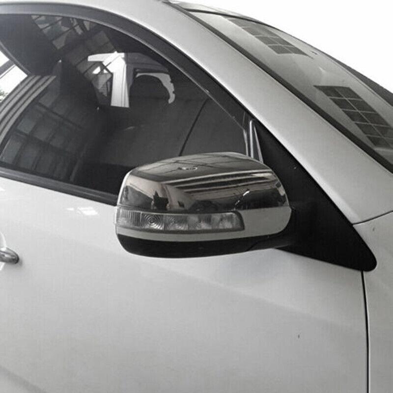 For Kia Sorento 2013-2014 Car Rearview Side Mirror Cover Wing Cap Exterior Door Sticker Frame Case Trim Housing Silver Chrome