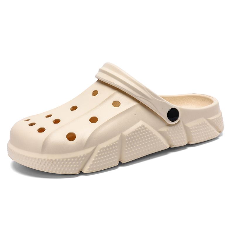 Fashion Classic Summer Men Slippers Clogs Outdoor Garden Shoes Hole Shoes Male Casual Sandals Water Shoes Comfort Home Soft Slippers