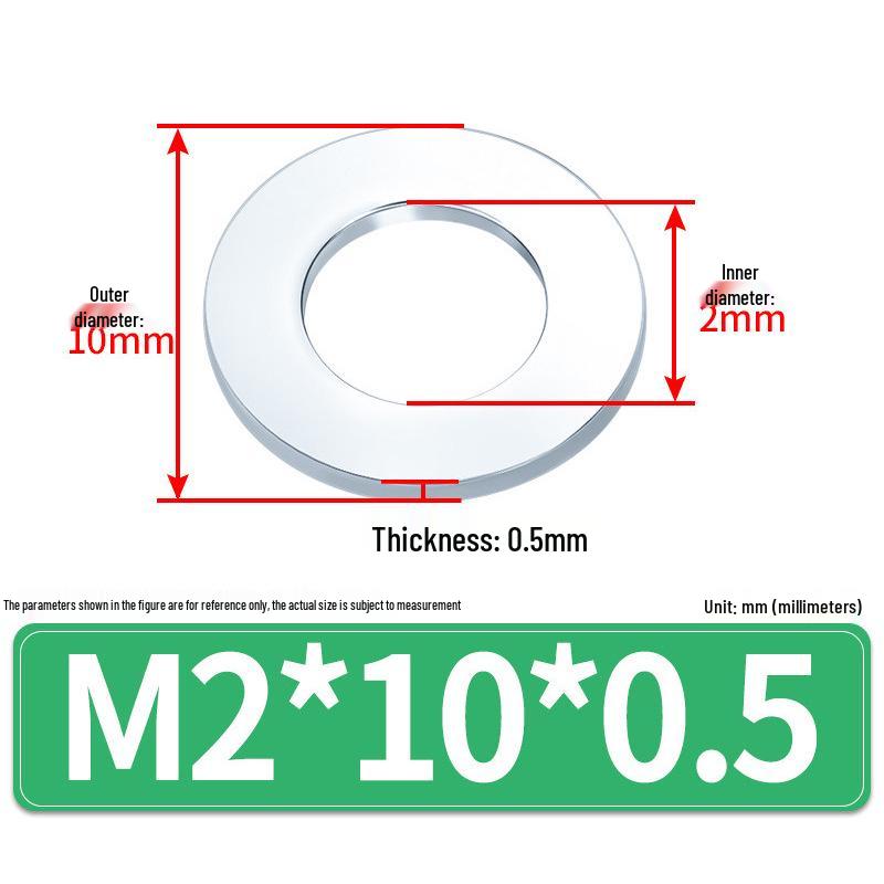 Extra Large Galvanized Metal Flat Washer (Sizes M1.6-M14)