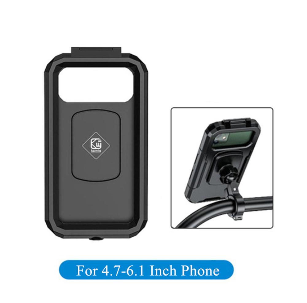 Motorcycle Motorbike Handlebar Phone Mount Holder Waterproof Case For 4.7"-6.1