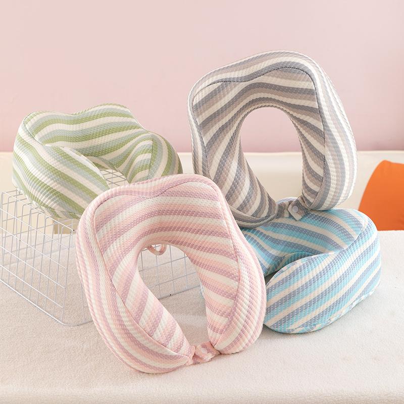 Memory cotton aircraft neck pillow u-shaped pillow travel pillow portable pillow summer 30*28cm