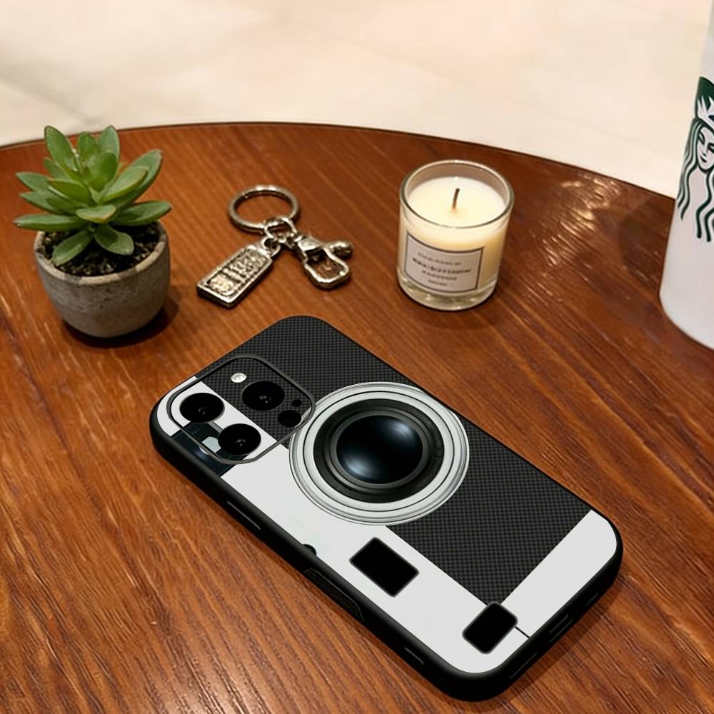 Funny Camera Phone Case Soft Silicone black For IPhone 17 16 15 14 13 12 11 X XR Plus Pro Max Plus