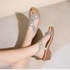 Women's New Ethnic Storm Simia Retro Rhinestone Wedge Large Size Sandals