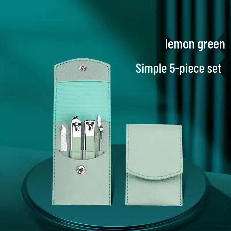 Portable Candy Color Nail Clipper & Manicure Set with Ear Pick