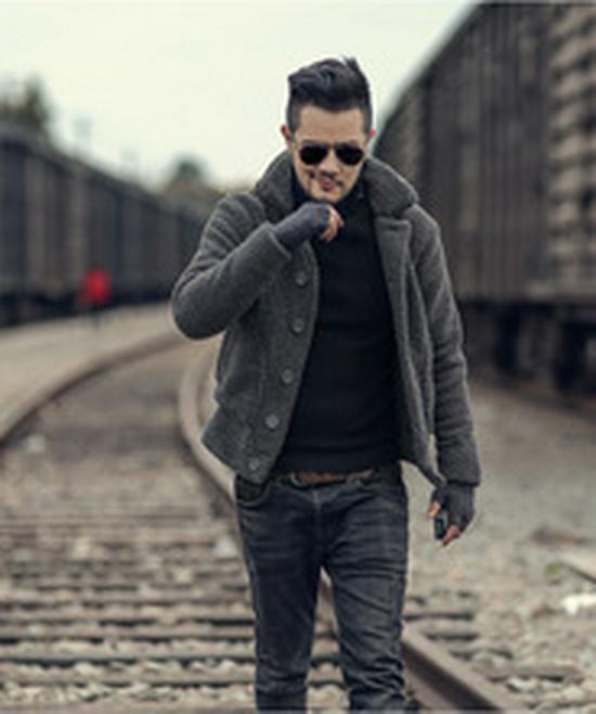 2021 Men's Shearling-Style Faux Suede Jacket