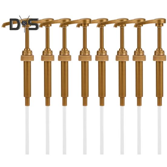 8ks PP Lis na plastový sirup na sirup Typ Praktický dávkovač omáčky Čerpadlo na sirup na kávu