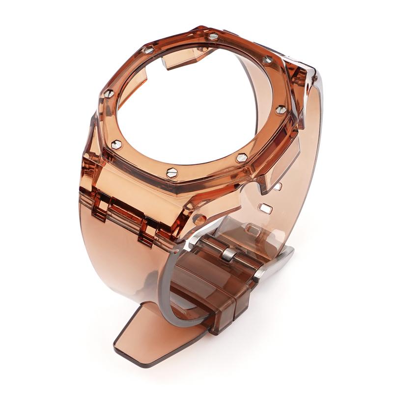 Modification Kit For Casio G-SHOCK GA-2100 GA-2110 GA-B2100 Fluororubber Strap GA2100 Men Bezel Watch Band Bracelet
