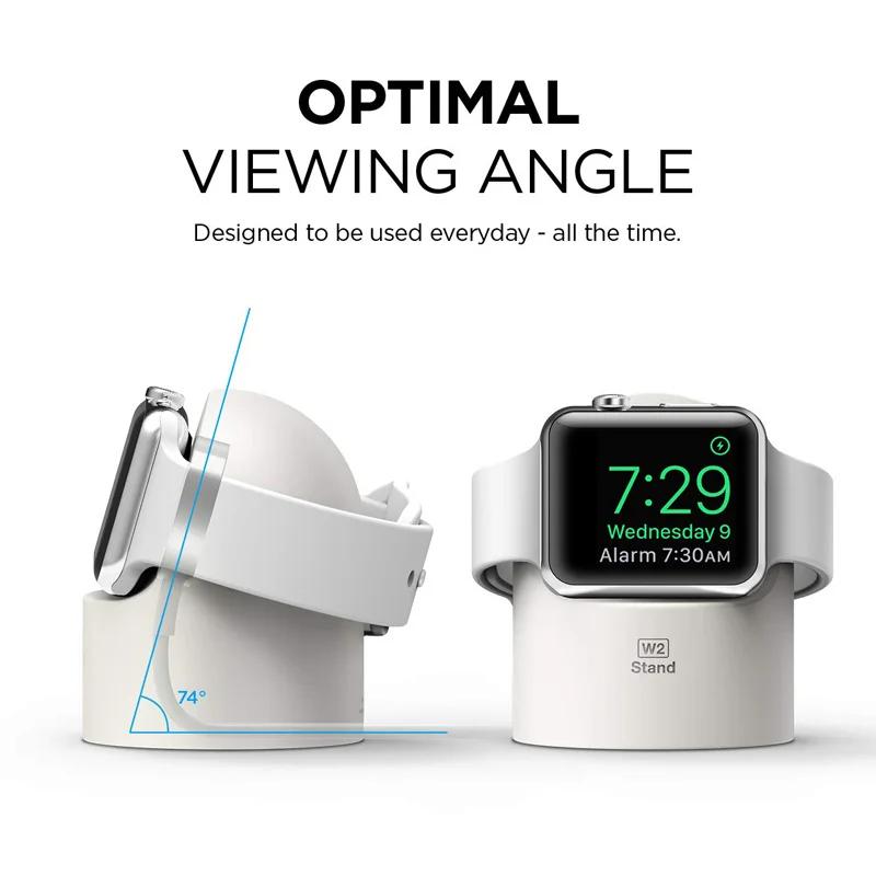 Charger Stand For Apple Watch Series Ultra 3/11/10/9/8/SE/7/6/SE/3 49mm/46/45/44/42/41/40/38mm Durable Silicone Nightstand Mode