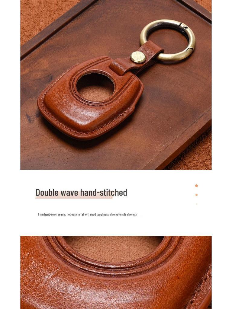 Vintage Genuine Leather Key Case for Harley Sportster, Pan America, and Nightster