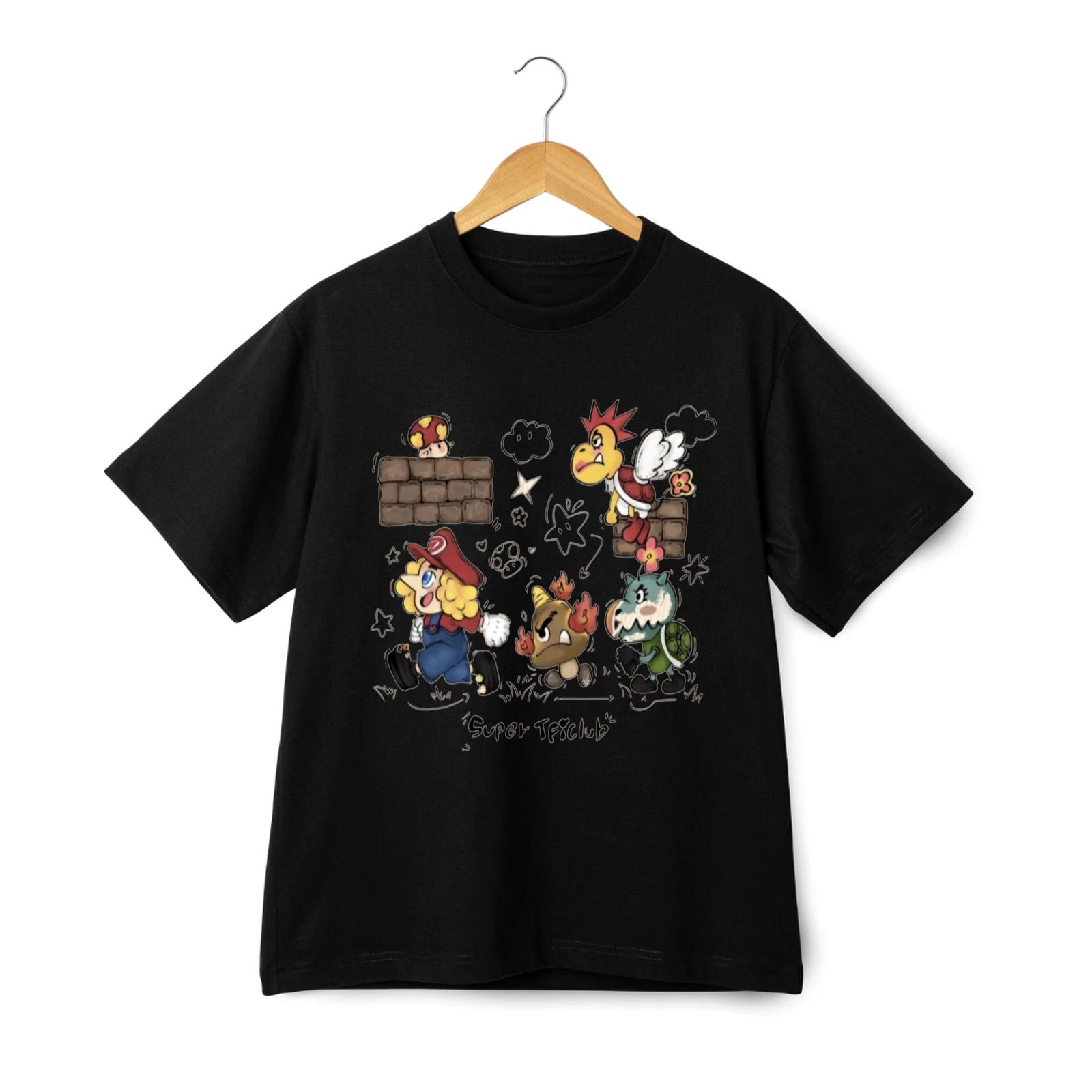Super TFiClub Mario - Style Graphic Unisex Tee S