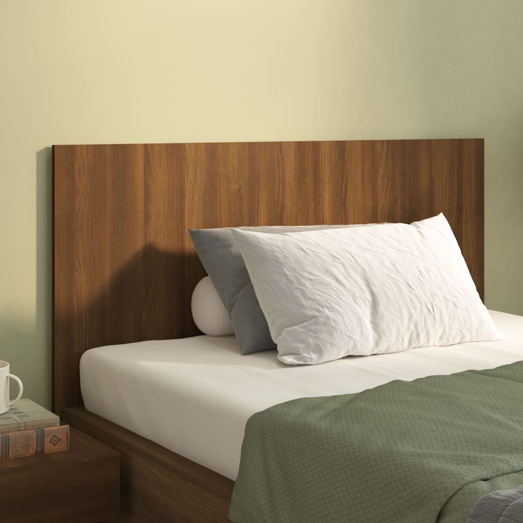 Vidaxl Bettkopfteil, Eiche Braun, 120X1,5X80 Cm