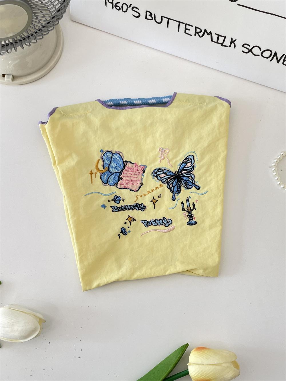 

Мини Вышитая Оксфордская Ткань Маленькая Тканевая Сумка Ручная Сумка Студенческая Наплечная Ручная Милая Сумка для Хранения