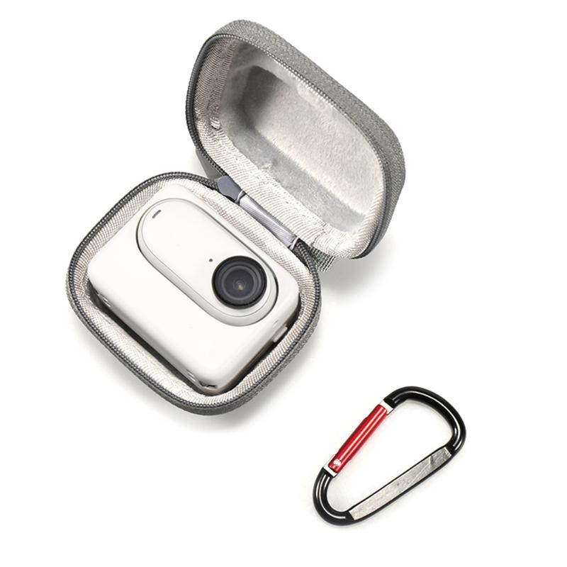 Portable Shockproof Storage Case Waterproof Carrying Bag for GO 3/3S Camera with Carabiner Clip