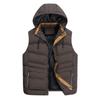 Neue Winter Kapuzenweste in Übergröße Herren Freizeit Sport Locker Weste Koreanischer Stil Strickjacke Warm Herrenjacke