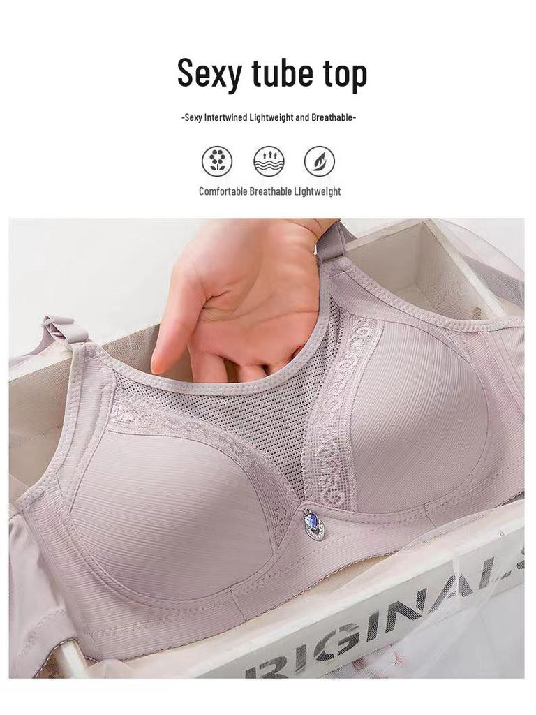 Trägerloser dünner Push-Up Bügelloser Vollschalen-BH mit Seitenstütze