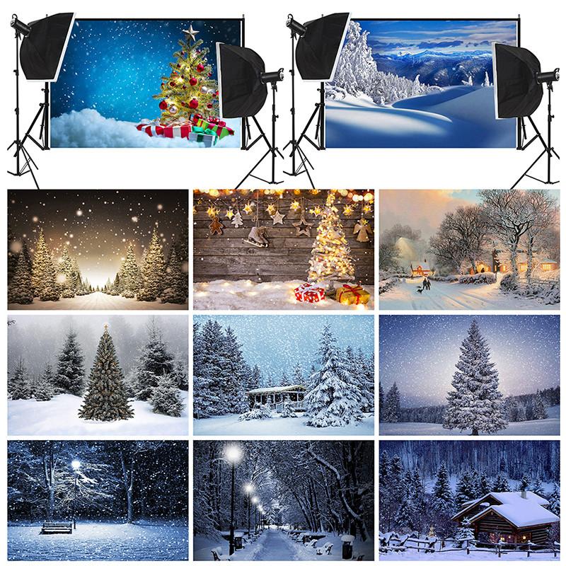 Winter Wonderland Themed Background,Christmas Photography Backdrop,for Parties and Holiday Photography Backdrops,Photo Studio