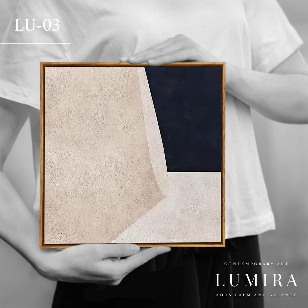 TOKYO ART LABO LUMIRA Pannello Artistico 32cm Greige Scandinavo Decorazione Murale Moderna