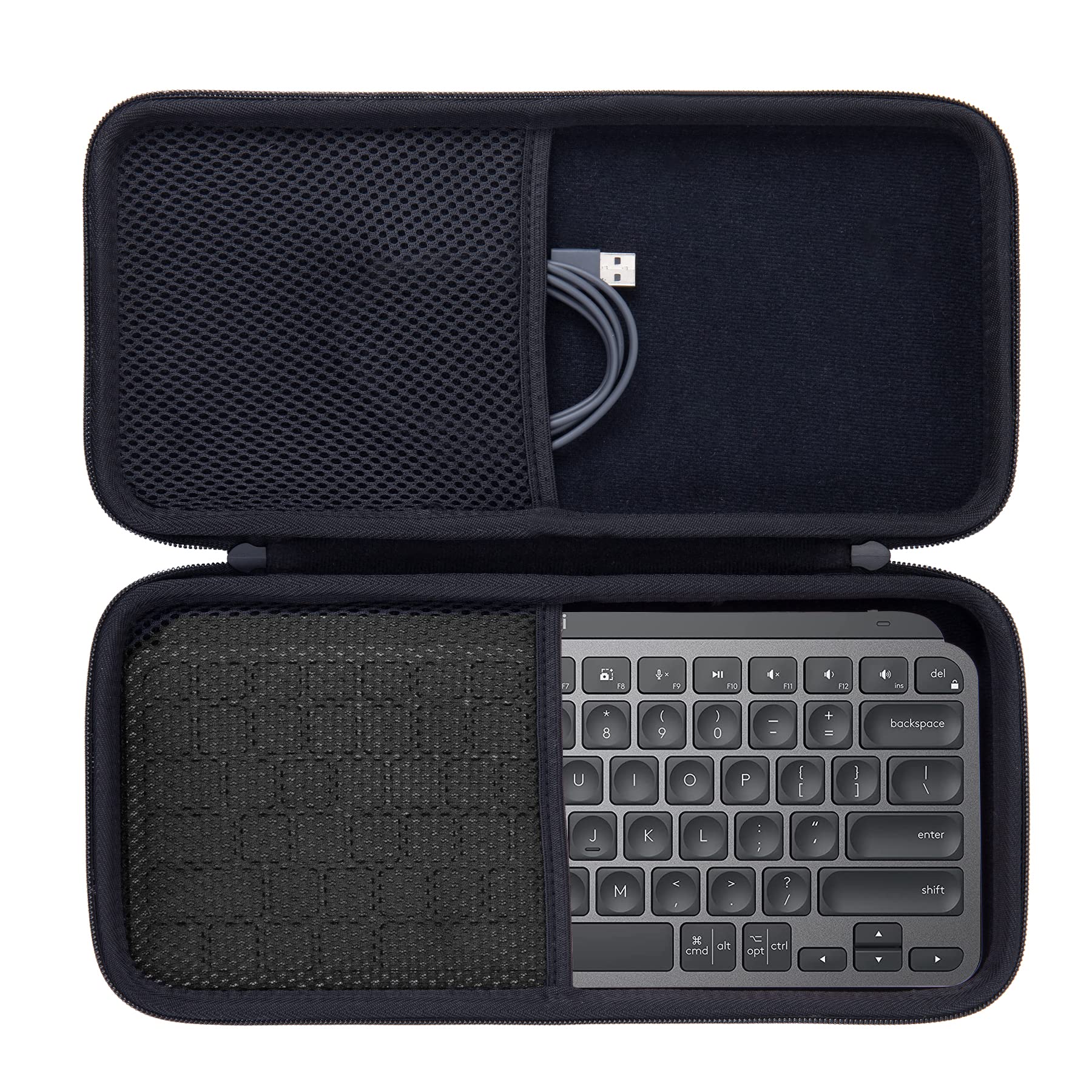 Aenllosi Storage Case Compatible with Logitech MX KEYS mini KX700 Wireless Keyboard (Graphite)