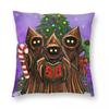 Jawa Holiday Season Pillowcase Polyester Linen Velvet Pattern Zip Decorative Pillow Case Home Cushion Cover