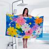 Beautiful Flowers Print Towel Sports Quick-Drying Super Absorbent Camping Towel Soft Lightweight Gym Swimming Yoga Beach Towel