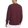 Jordan Solid Crew Neck Pullover With Brand Logo Men Sweatshirt Cherrywood-Red FB3910-680