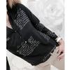 Women V Neck Letters Printing Button Long Sleeve T-Shirt Tops Blouse