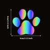 Tuqiang 10 Pcs Reflective Stickers Decoration Car Sticker Accessory Car Suitcase 3D Stickers(Cats, Paws)