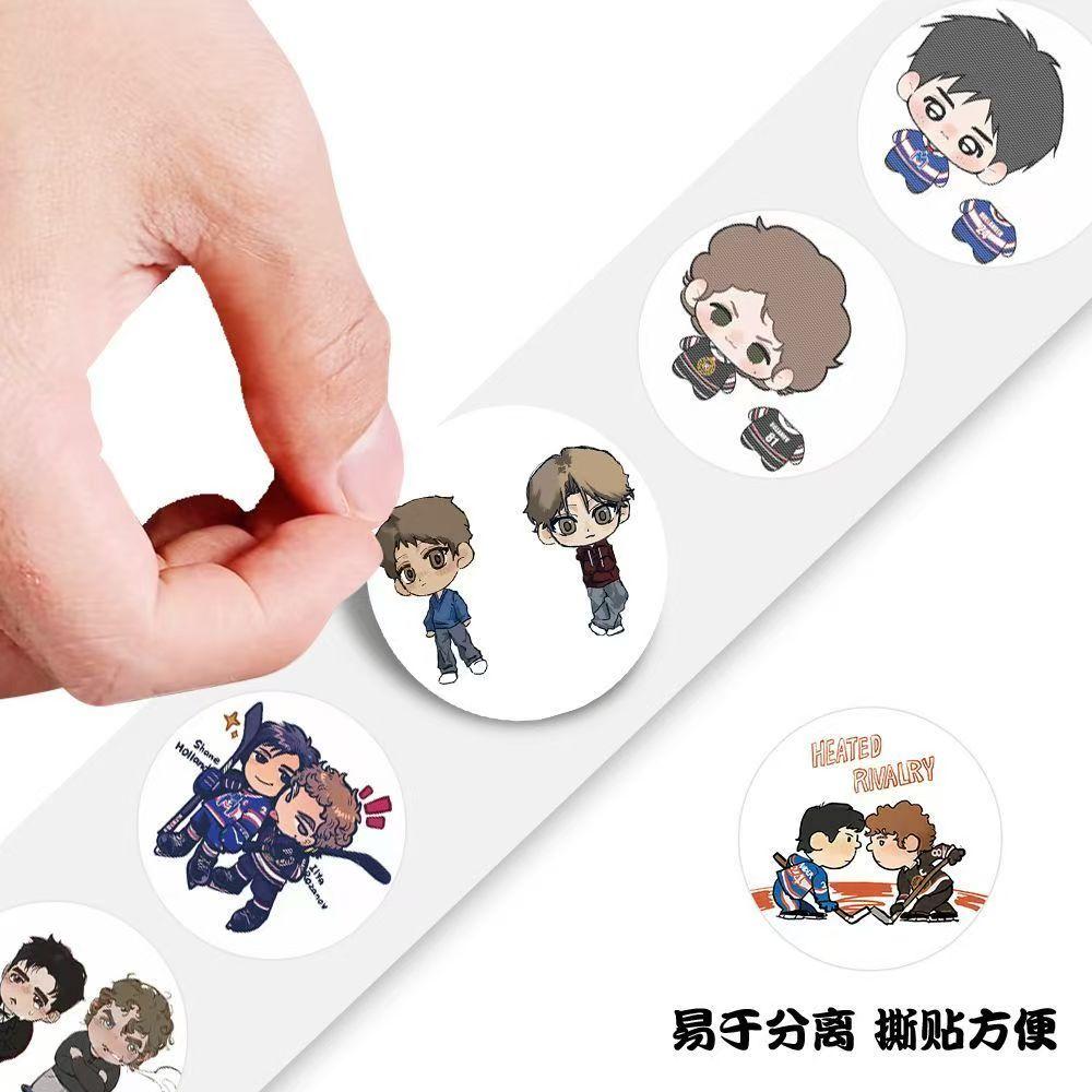 500Pcs/Roll Heated Rivalry Sticker Waterproof Graffiti Decal Diy Scooter Phone Case Stationery Box Fans Gift