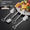 Iron Shovel Shaped Stainless Steel Spoon for Watermelon & Ice Cream - Creative Dessert Spoon for Couples
