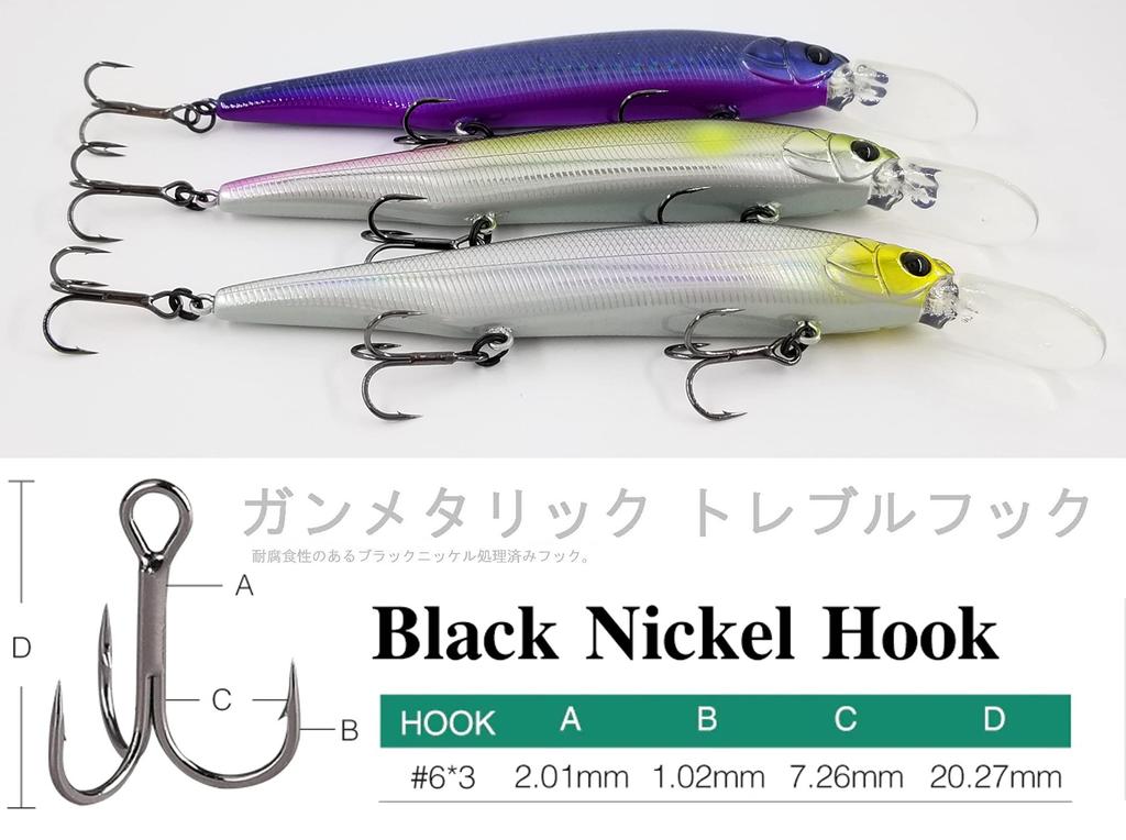 TSURINOYA 115SP Suspending Sea Bass Lure Magnum Lip Size 115mm Jerking Method 80 Series Minnow X 17.2g (3-Color Set-AEJ)