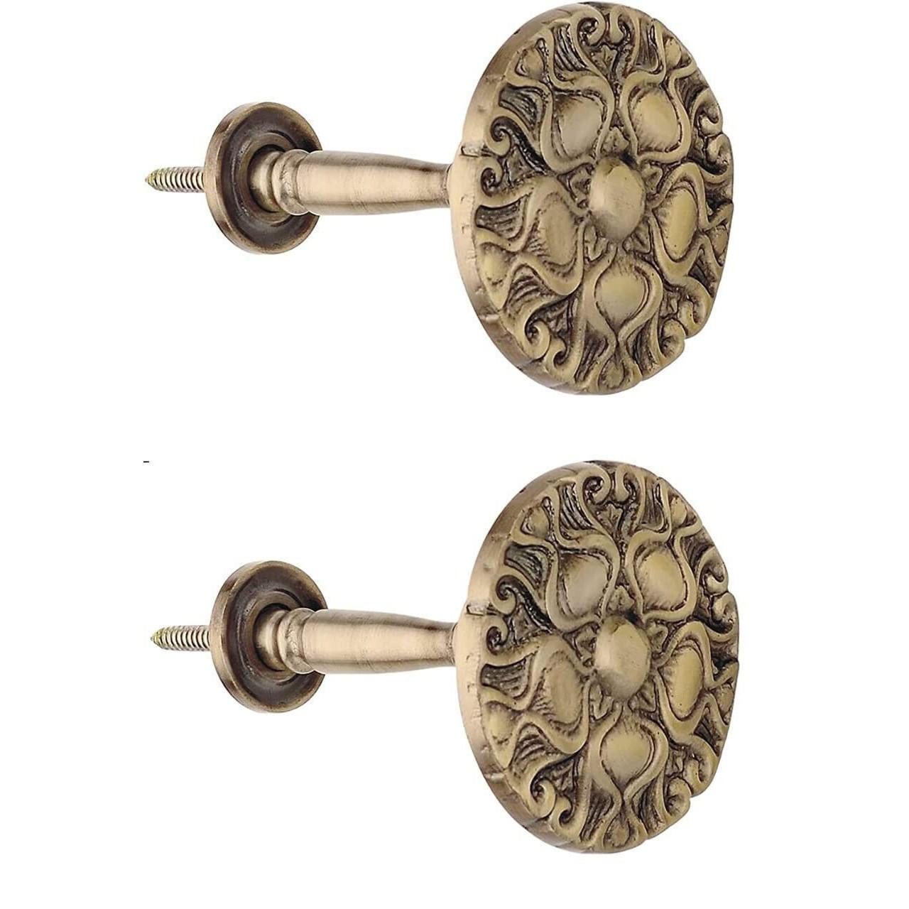 

@ Antique Metal Curtain Holdback Wall Window & Door 2 Pcs U009 Zr834-60%Off