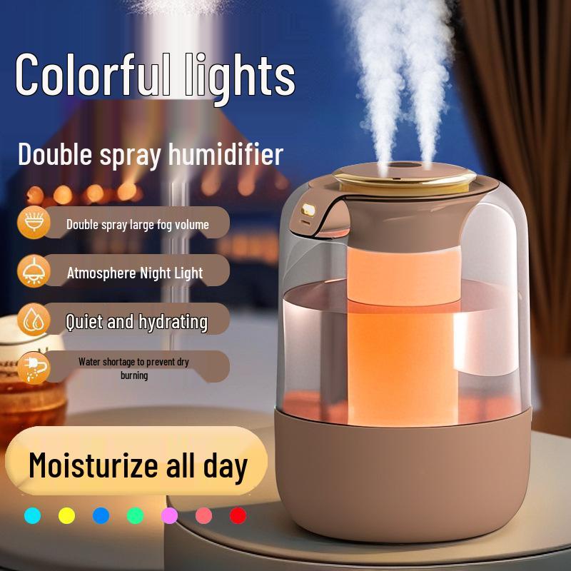 2025 Silent Home Air Humidifier: Large Capacity, Indoor Moisturizer, Ideal for Bedroom and Pregnant Women