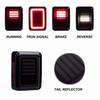 LED Tail Lights Smoke Lens For Jeep Wrangler 2007-2017 JK JKU With Break Back Up Light Reverse Turn Parking Signal Lamp Assembly