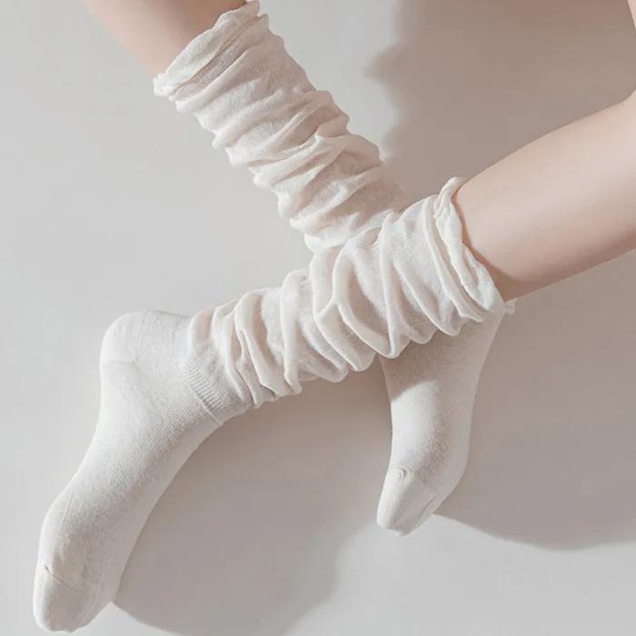 See-through long socks 4 colors