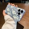 Cute Little Daisy Flowers Clear Phone Case for iPhone 17 Pro Max 16 15 Pro 14 13 12 11 XR XS 17Air 16 Plus Silicone Cover
