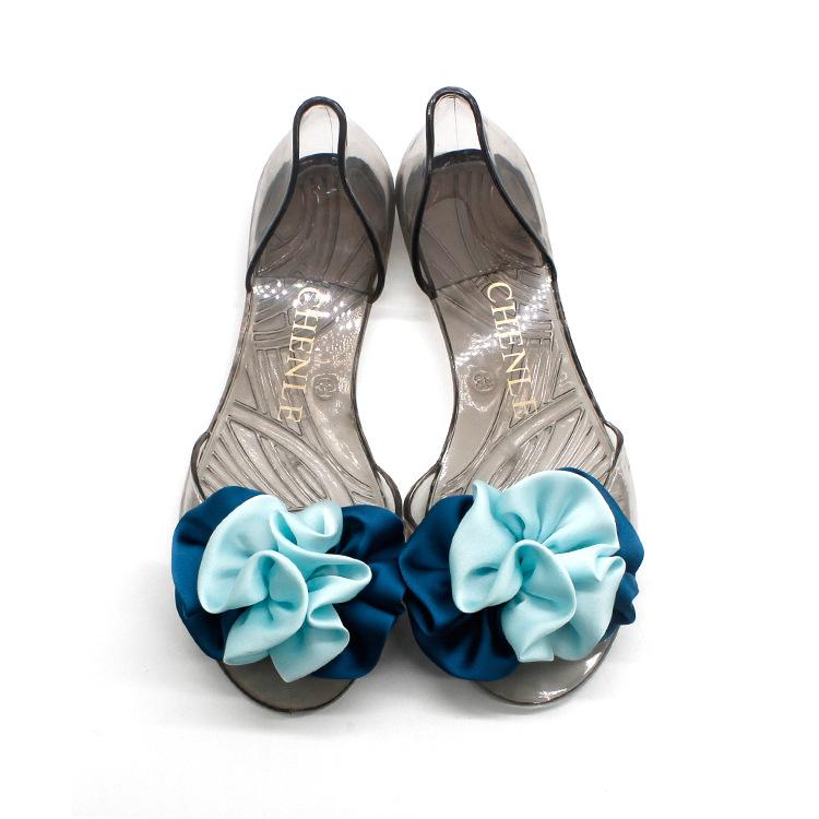 Yuzhihao Summer Peep-toe Bow Flat Women s Sandals for Outdoor Beach 37