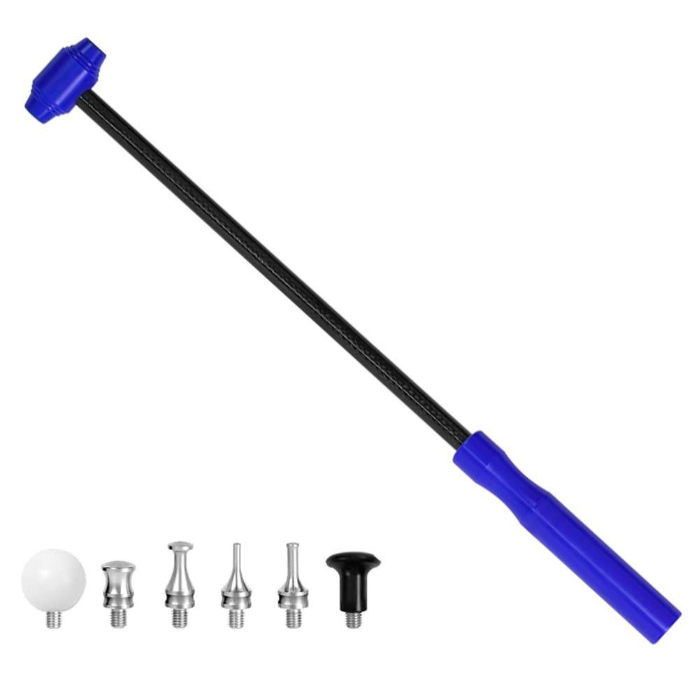 Car Dent Repair Tools Tapper Tools Carbon Fiber Adjustable Length Handle Hammer Portable Auto Body Repair With M8 Screw Kit