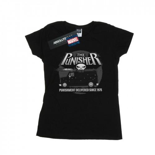 Marvel Womens/Ladies The Punisher Battle Van Cotton T-Shirt