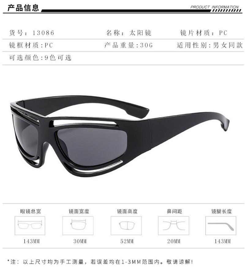 New Women Y2K Sports Sunglasses Retro Men Outdoor Cycling Eyeglasses Sexy Girl Pography Eyewear UV400