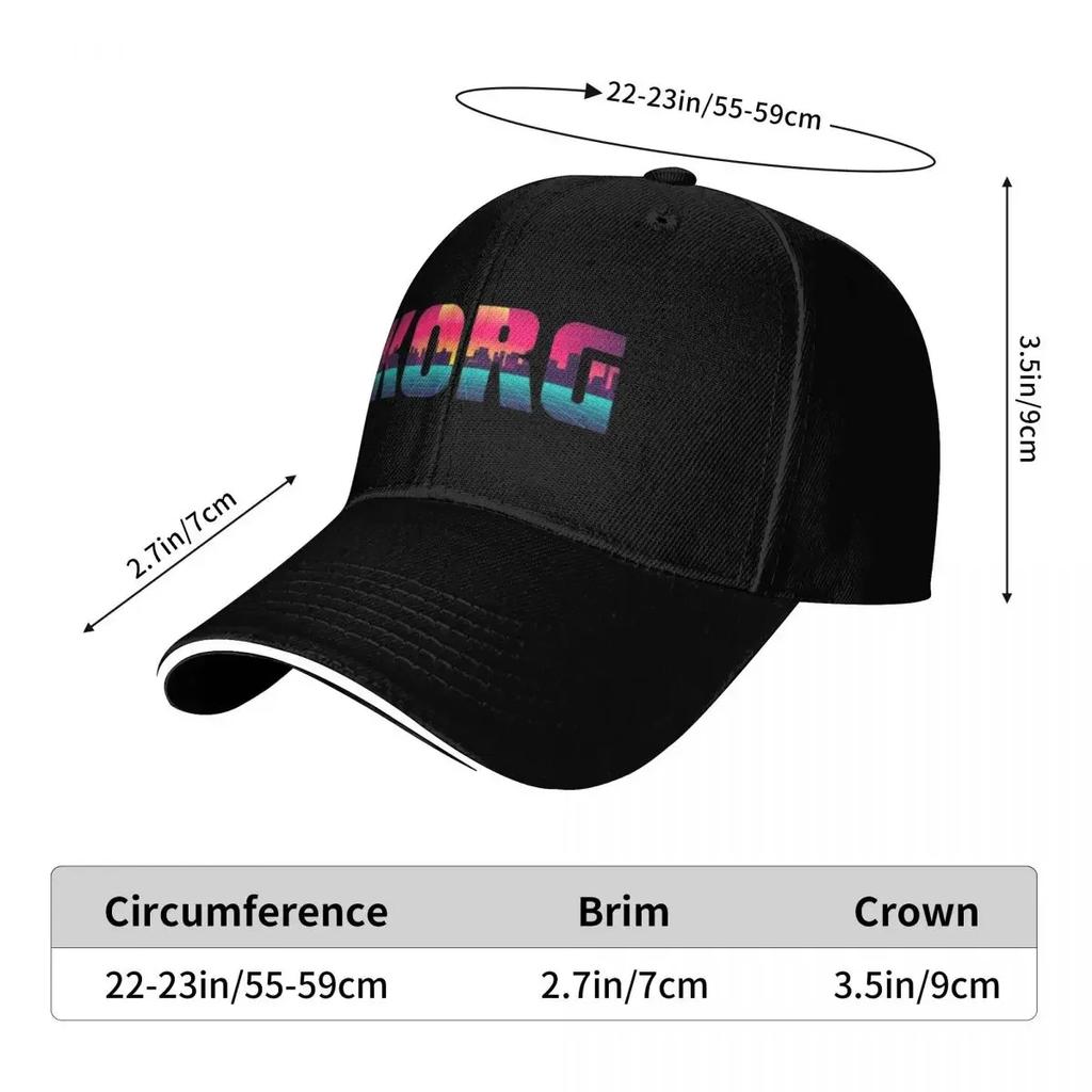 Vintage Retro KORG View Camping Baseball Caps Women Unisex Male Beach Sun Hat Snapback Cap