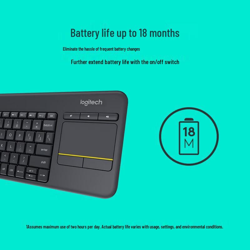 Logitech K400 Plus Wireless Touchpad Keyboard